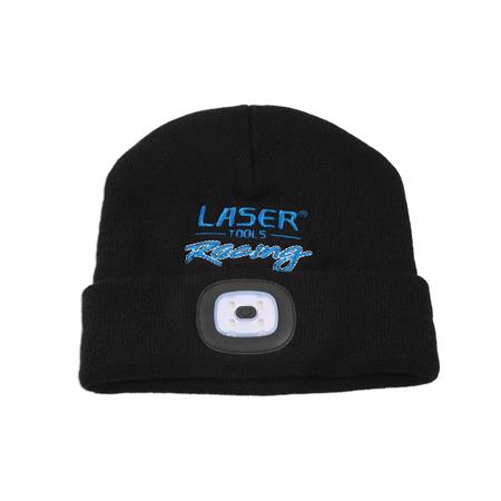 Laser Tools Racing Beanie Hat 6899 with uSB Rechargeable Lamp