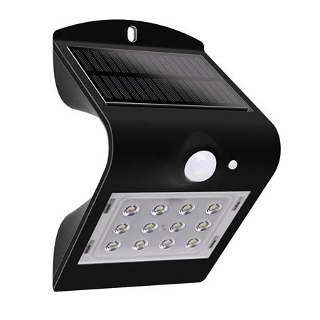 Luceco Solar LED Wall and Fence Light with PIR   1.5W