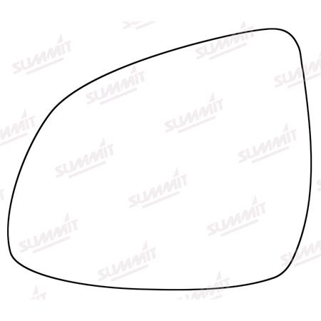 Left Stick On Wing Mirror Glass for BMW X5 2013 Onwards