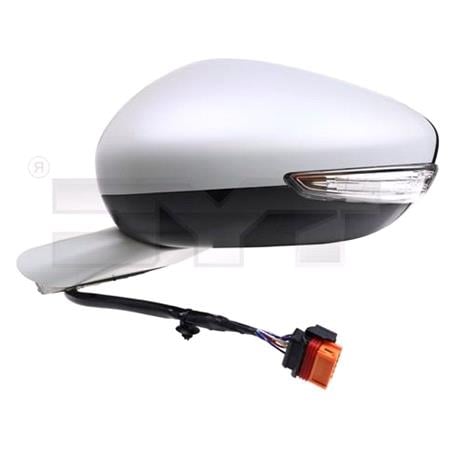 Left Wing Mirror (electric, heated, indicator, primed cover) for PEUGEOT 508, 2010 2018