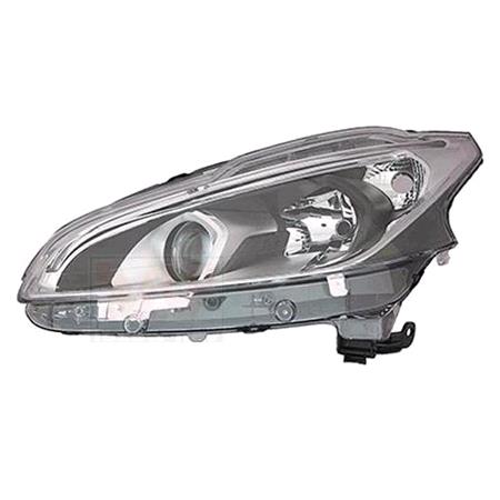 Left Headlamp (Halogen, Takes H7 / H7 Bulbs, With LED Daytime Running Light, Supplied Without Motor) for Peugeot 208 2015 on
