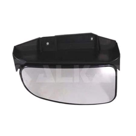 Left Blind Spot Wing Mirror Glass (manual, not heated) and Holder for Citroen Relay Bus, 2002 2006