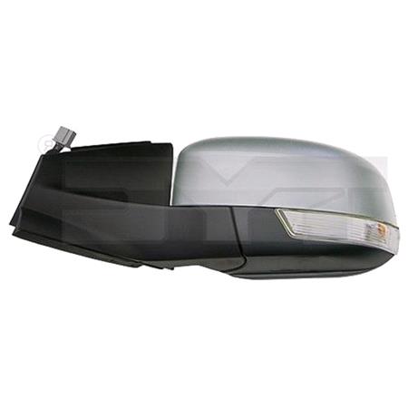 Left Wing Mirror (electric, heated, indicator, primed cover, power folding, without puddle lamp, without memory) for Ford MONDEO IV, 2010 2014