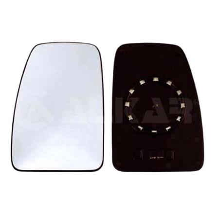Left Wing Mirror Glass (Heated) and Holder for Vauxhall MOVANO Van, 2003 2010