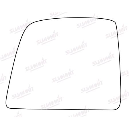 Left Stick On Mirror Glass for Ford TRANSIT CONNECT Kombi, 2013 Onwards