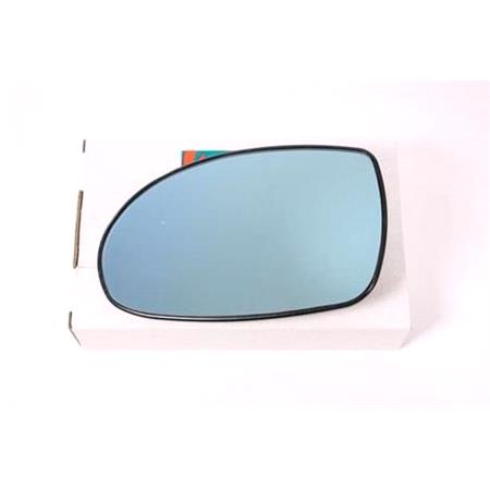 Left Blue Wing Mirror Glass (heated) and Holder for Citroen C5, 2001 2004