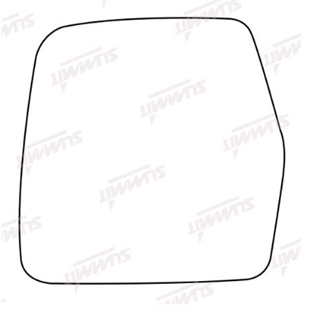 Left Stick On Wing Mirror Glass for Citroen DISPATCH Flatbed, 1999 2004