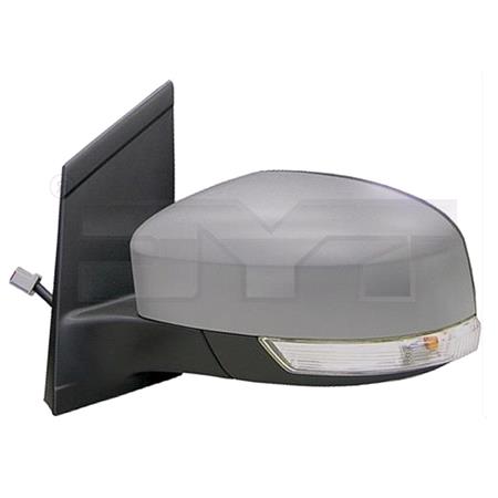 Left Wing Mirror (electric, heated, indicator lamp, puddle lamp) for Ford FOCUS II, 2008 2011
