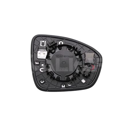 Left Wing Mirror Glass (heated, blind spot warning indicator) for Renault ARKANA I, 2019 Onwards