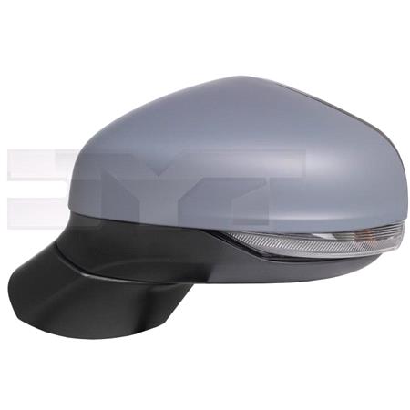 Left Wing Mirror (electric, heated, indicator lamp, primed cover) for Ford FIESTA, 2017 Onwards