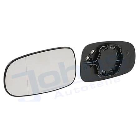 Left Wing Mirror Glass (heated) for Saab 9 3 Convertible, 2003 2013