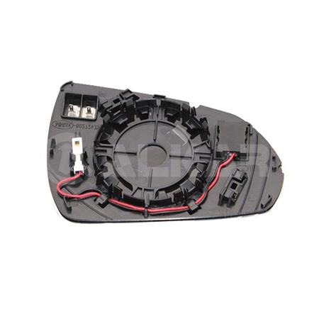 Left Wing Mirror Glass (Heated, Blind Spot Warning Indicator) for Hyundai i30 Estate 2017 Onwards