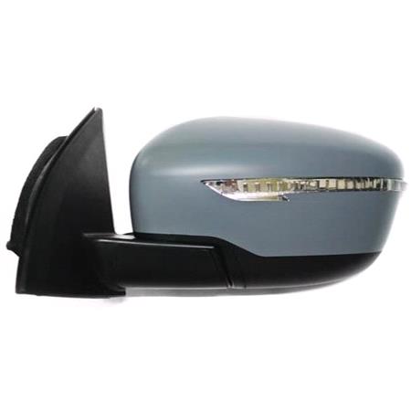 Left Wing Mirror (electric, heated, indicator, primed cover) for Nissan QASHQAI 2014 2018