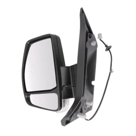 Left Wing Mirror (manual, black cover, indicator) for Ford TRANSIT CUSTOM Kombi 2012 2018