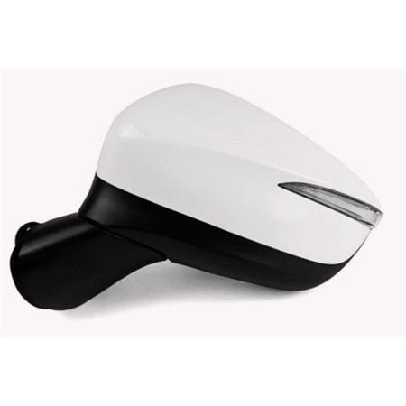 Left Wing Mirror (electric, NOT heated, indicator, primed, power folding) for Mazda CX 5 2015 2016 (facelift model)