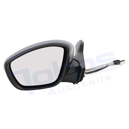Left Wing Mirror (manual, indicator) for Peugeot 208, 2012 Onwards