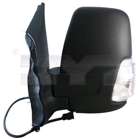 Left Mirror (manual, clear indicator) for Ford TRANSIT Box 2014 Onwards