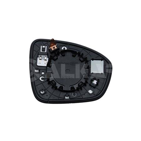 Left Wing Mirror Glass (heated, WITHOUT blind spot warning indicator) for Renault ARKANA I, 2019 Onwards