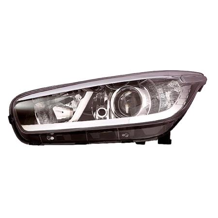 Left Headlamp (Halogen, Takes H7 / H7 Bulbs, Without LED Daytime Running Light, Supplied With Motor) for Kia CEE'D 2012 2015