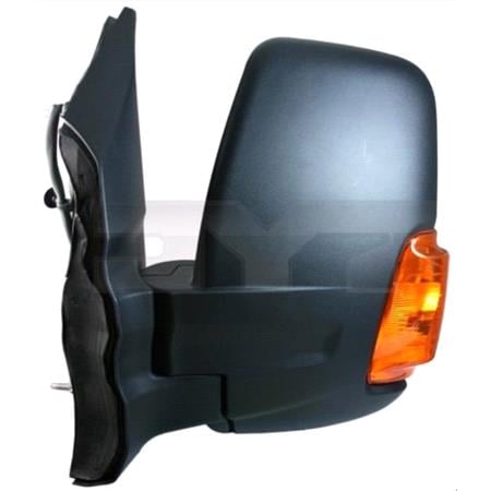 Left Mirror (electric, heated, amber indicator, power folding) for Ford TRANSIT Box 2014 200