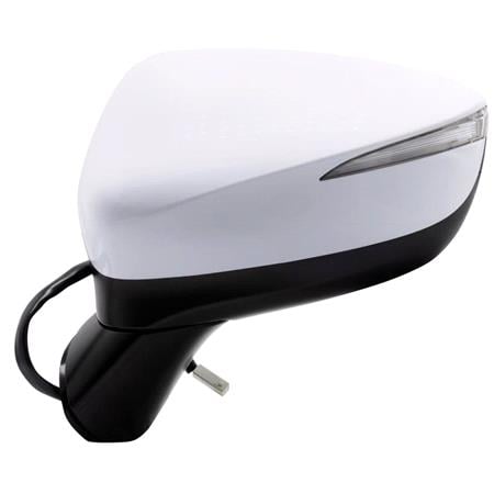 Left Wing Mirror (electric, NOT heated, indicator, primed, power folding) for Mazda CX 5 2015 2016 (facelift model)