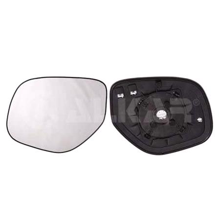 Left Wing Mirror Glass (heated) and Holder for Citroen C4 AIRCROSS, 2010 07/2013, Only fits mirror with indicator, please check backing plate is same as image