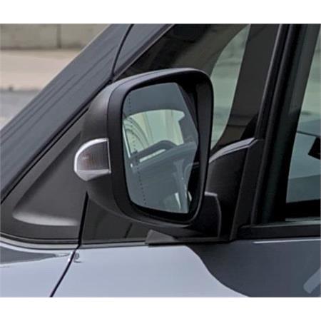 Left Wing Mirror (electric, heated, indicator (standard bulb type), black cover) for Nissan TOWNSTAR Box Body/MPV 2021 Onwards