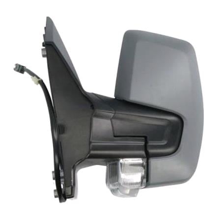 Left Wing Mirror (electric, heated, indicator, power folding, primed cover) for Ford TRANSIT CUSTOM Kombi 2012 2018