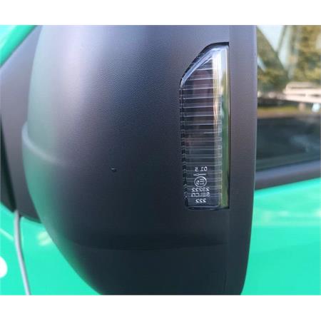 Left Wing Mirror Glass (heated, with blind spot warning lamp) for Nissan PRIMASTAR Bus 2021 Onwards