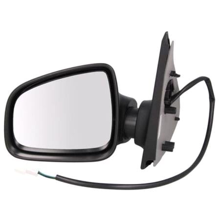 Left Wing Mirror (electric, heated, primed cover) for Renault LOGAN II 2013 Onwards