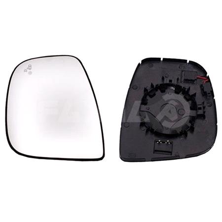 Left Wing Mirror Glass (Heated, Blind Spot Warning Indicator) for Toyota PROACE CITY Box 2019 Onwards