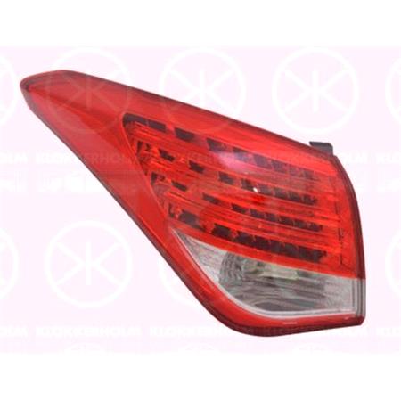 Left Rear Lamp (Outer, On Quarter Panel, Saloon Models, LED) for Hyundai i40 Saloon 2011 2015