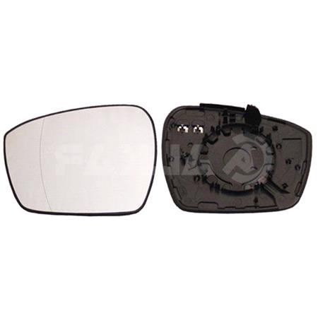 Left Wing Mirror Glass (heated) and holder for FORD S MAX, 2015 2019