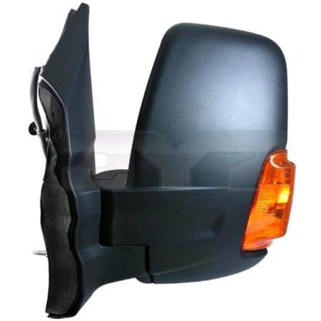 Left Mirror (manual, amber indicator) for Ford TRANSIT Box 2014 200