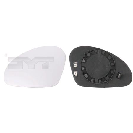 Left Wing Mirror Glass (heated) and Holder for SEAT CORDOBA, 2002 2009