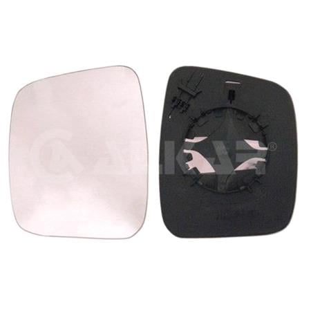 Left Wing Mirror Glass and Holder (not heated) for Fiat QUBO, 2009 Onwards