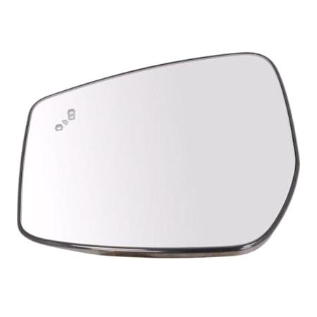 Left Wing Mirror Glass (heated, blind spot warning light) for Nissan NOTE, 2013 Onwards
