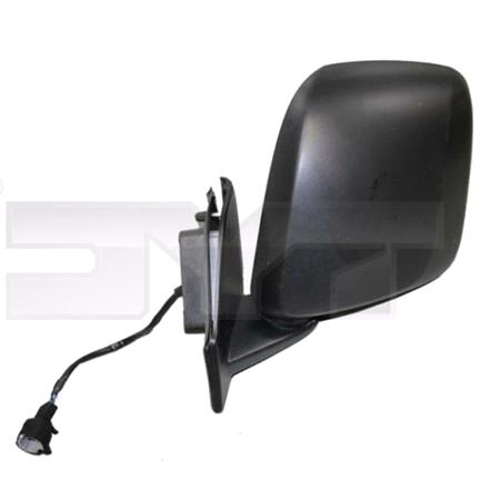 Left Wing Mirror (electric, heated, black cover) for Nissan NV200 van 2010  Onwards
