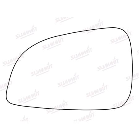 Left Stick On Wing Mirror Glass for Opel ASTRA J, 2009 2015, fits SRI and SXI models only