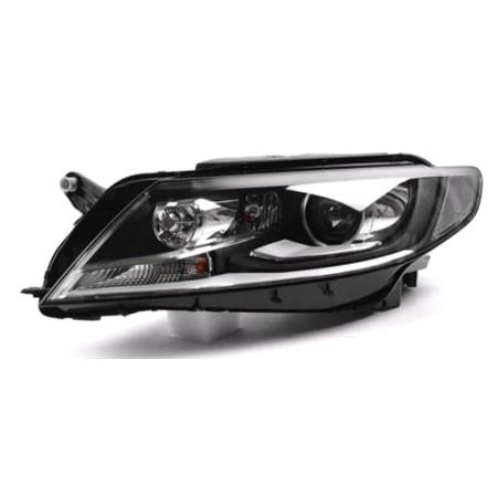 Left Headlamp (Bi Xenon, Takes D3S / H7 Bulbs, Without Curve Light, Original Equipment) for Volkswagen Passat CC 2012 2017