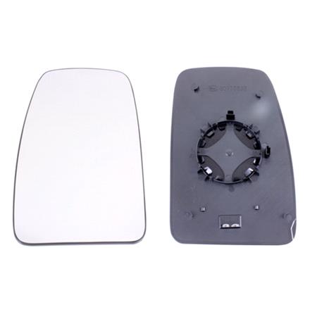 Left Wing Mirror Glass (heated) and Holder for Nissan NV 400 van, 2011 Onwards