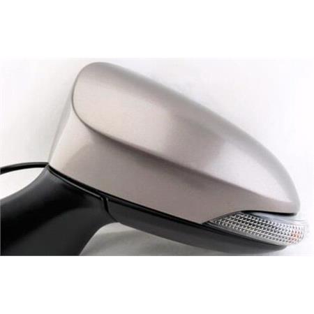 Left Wing Mirror (electric, heated, indicator, primed cover, power folding) for Toyota AVENSIS Saloon 2015 Onwards