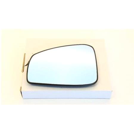 Left Blue Mirror Glass (heated) & Holder for RENAULT LAGUNA Coupe, 2008 2015