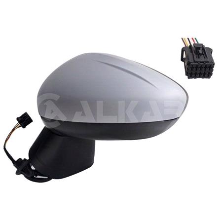 Left Wing Mirror (electric, heated, primed cover) for Opel CROSSLAND X, Van 2017 Onwards