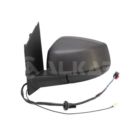 Left Wing Mirror (Electric, Heated, AM/FM Aerial, Black Textured Cover) for Volkswagen CADDY V Van/MPV 2020 Onwards
