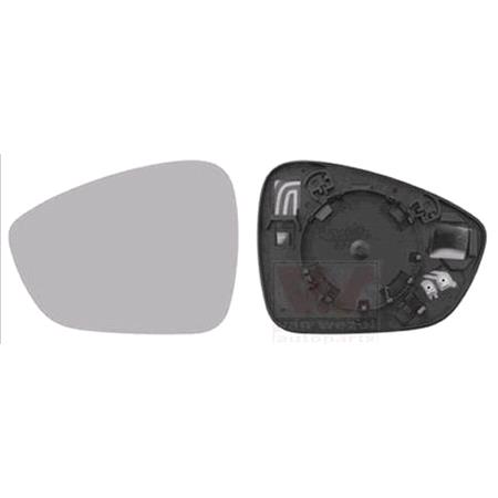 Left Wing Mirror Glass (heated) and holder for Citroen C4 Spacetourer, 2018 Onwards