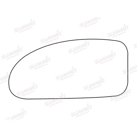 Left Stick On Wing Mirror Glass for Ford FOCUS, 1998 2004