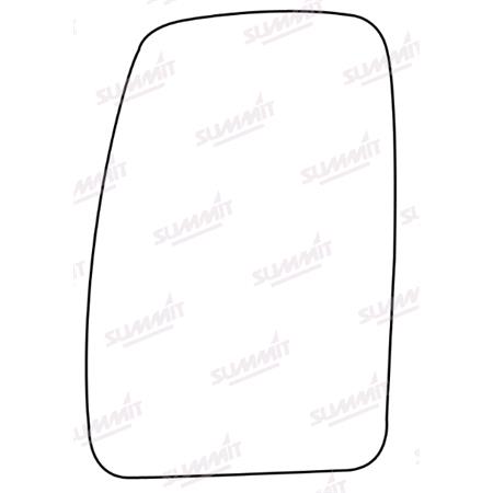 Left Stick On Wing Mirror glass for Vauxhall MOVANO Mk II 2010 Onwards