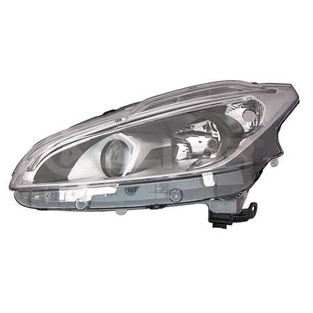 Left Headlamp (Halogen, Takes H7 / H7 Bulbs, With LED Daytime Running Light, Supplied Without Motor) for Peugeot 208 2015 on