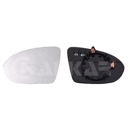 Left Wing Mirror Glass (heated) and holder for OPEL ASTRA K, 2015 Onwards